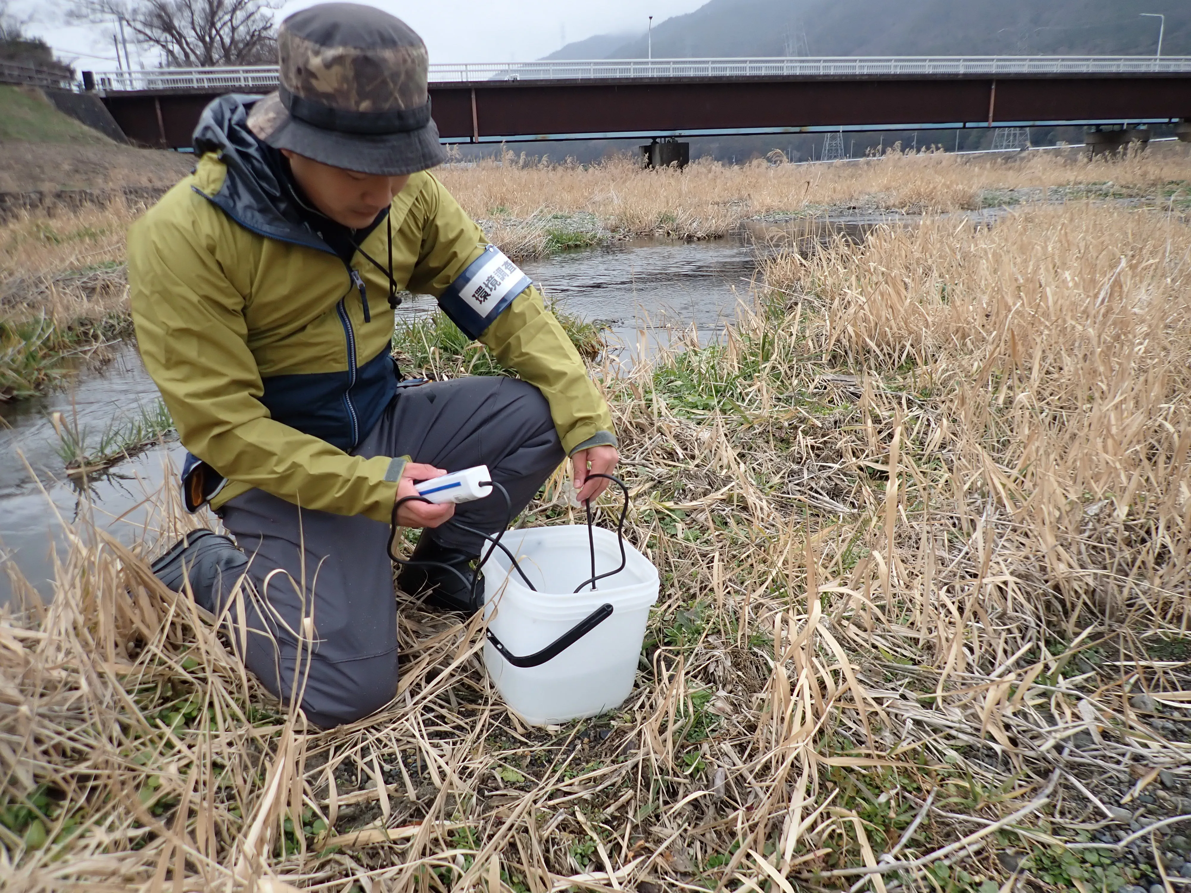 水質調査の様子